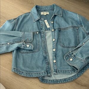 Madewell Light Blue Denim Shirt Jacket
